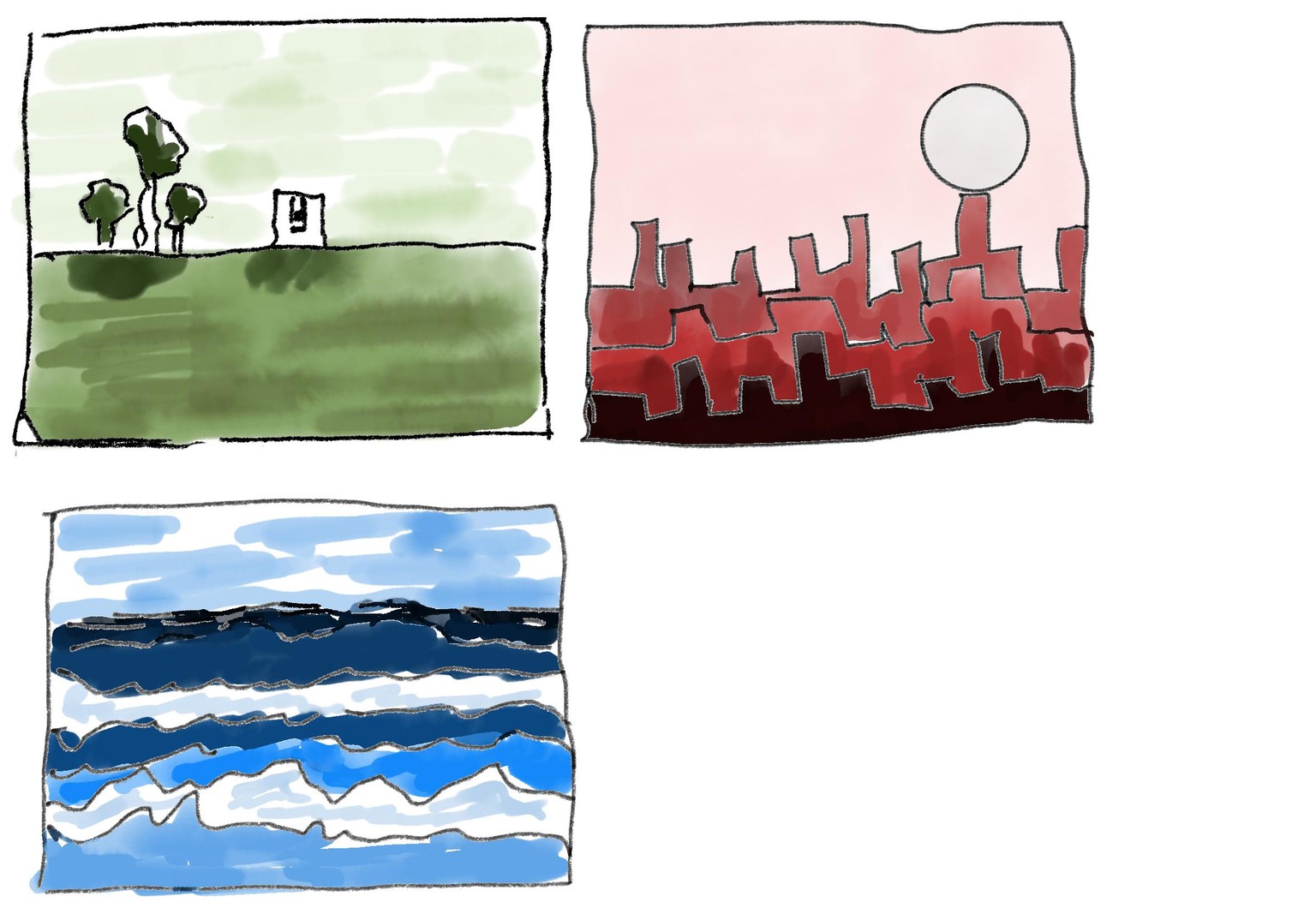 Monochromatic painting - image 1 - student project