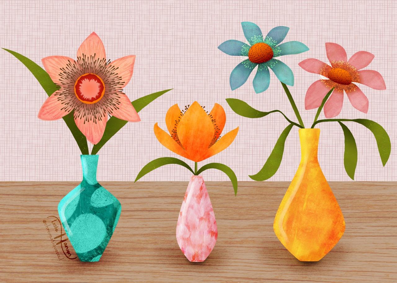 Textured Florals in AD - image 1 - student project