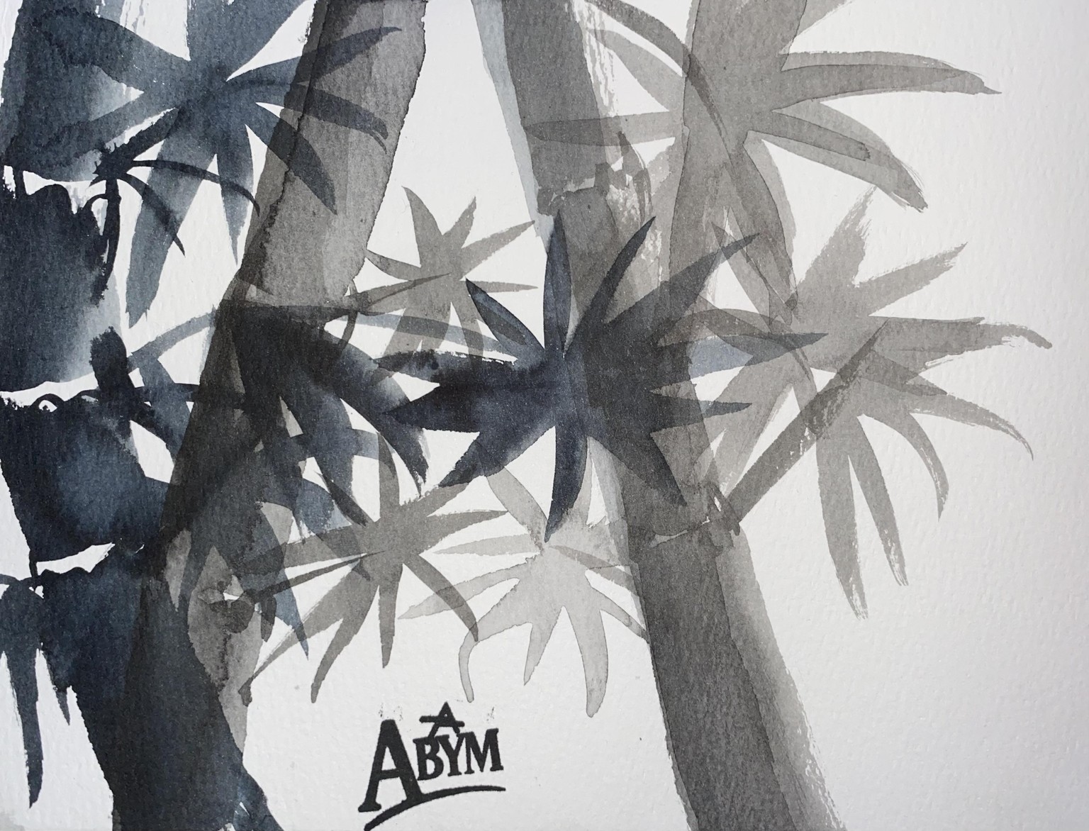 Japanese sumi painting - image 2 - student project