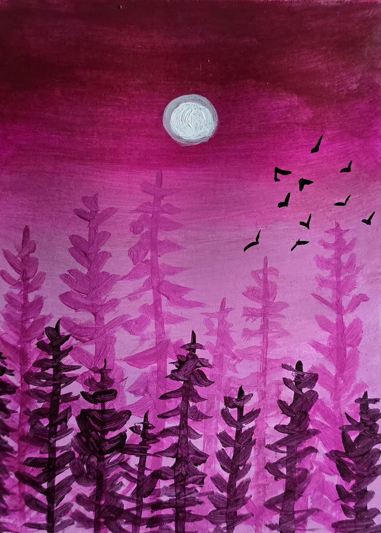 Acrylic landscapes - image 2 - student project