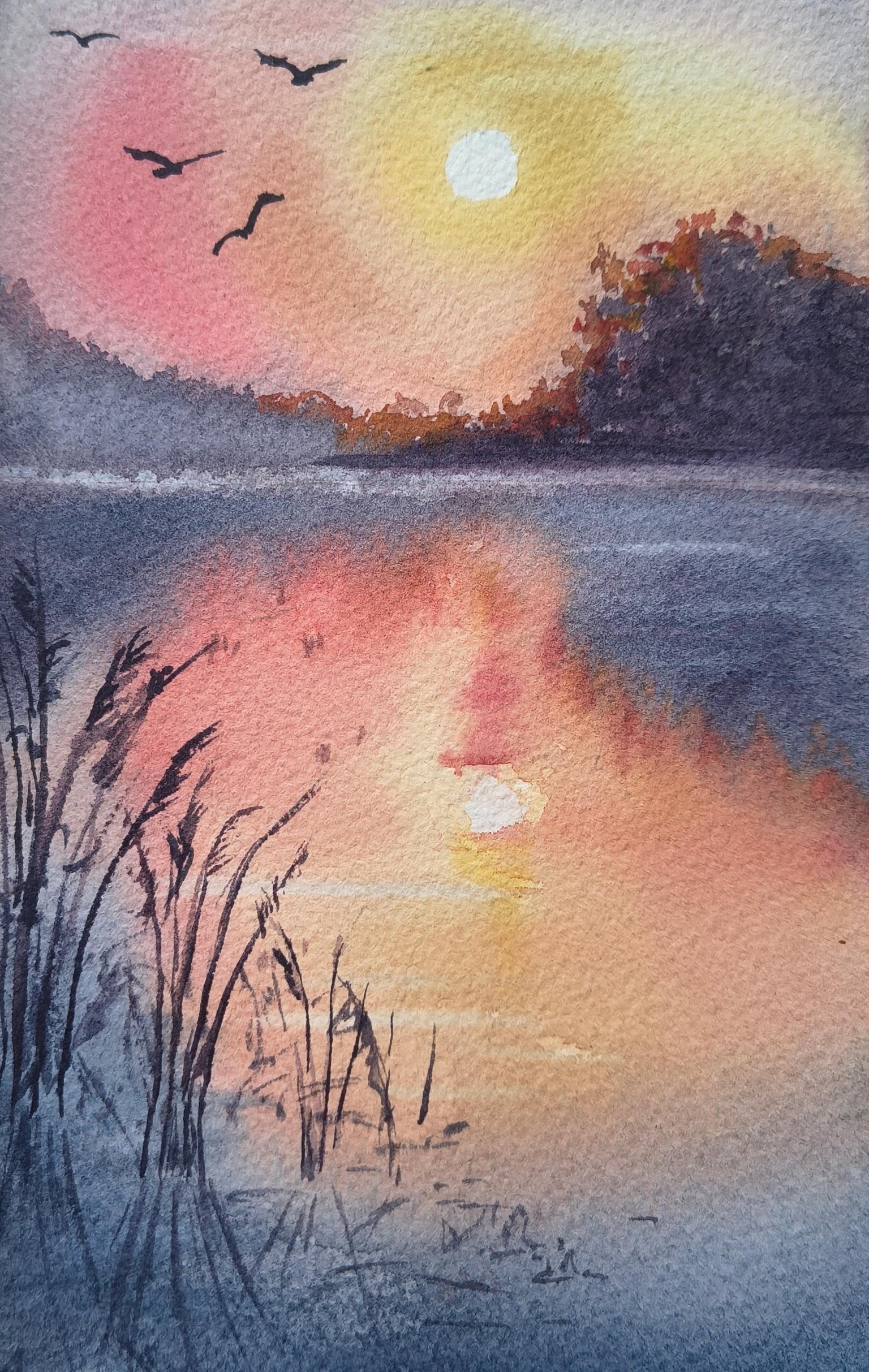 Hazy sunset - image 1 - student project