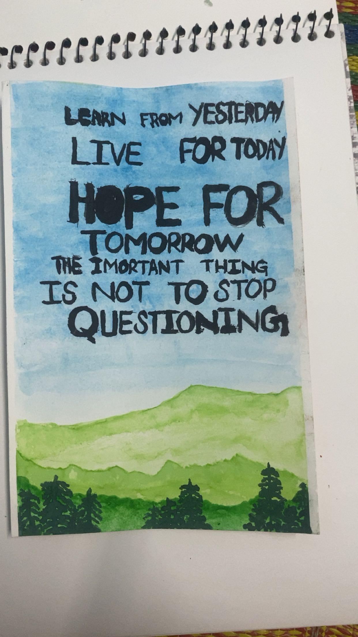 It’s my first painting and seems very difficult bcz I didn’t know how to paint and handle brush - image 1 - student project