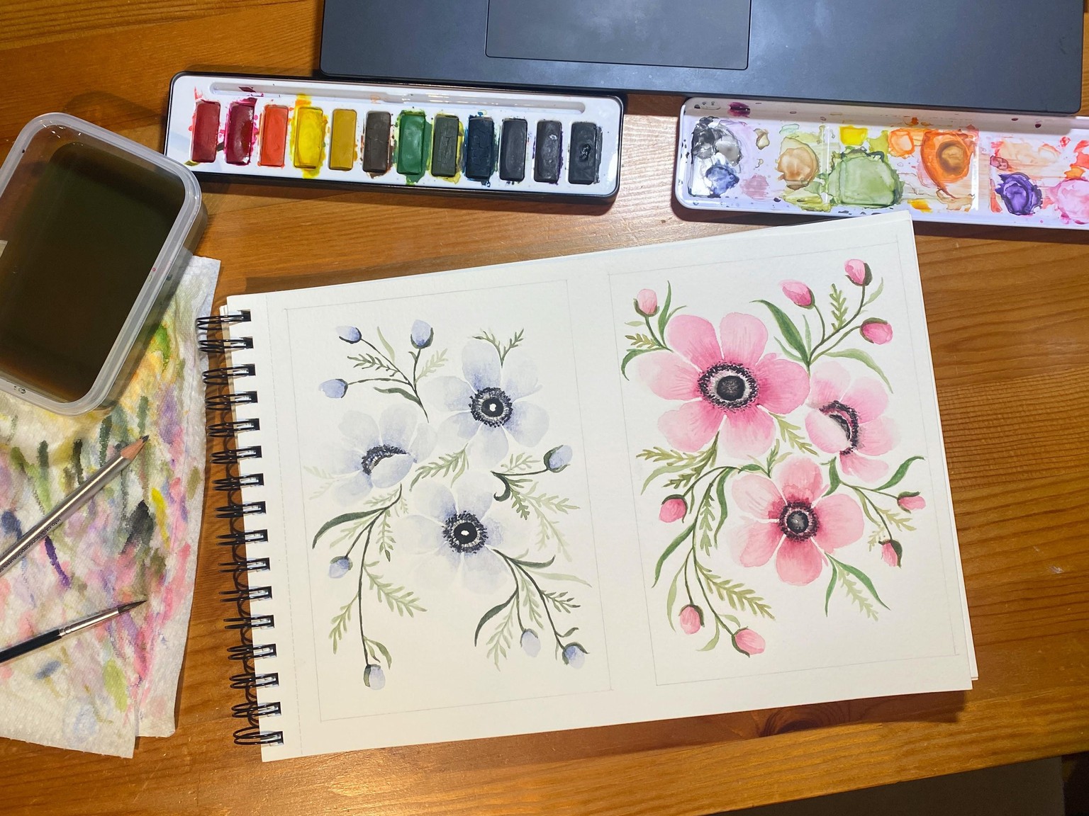 15 days of watercolor florals - image 9 - student project