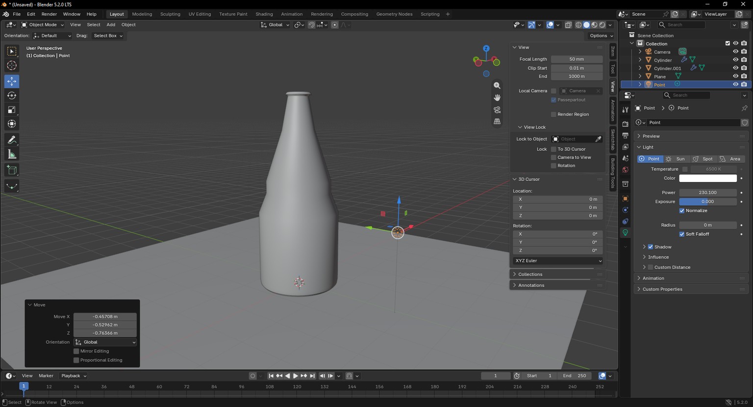 Blender Bottle Project - image 2 - student project