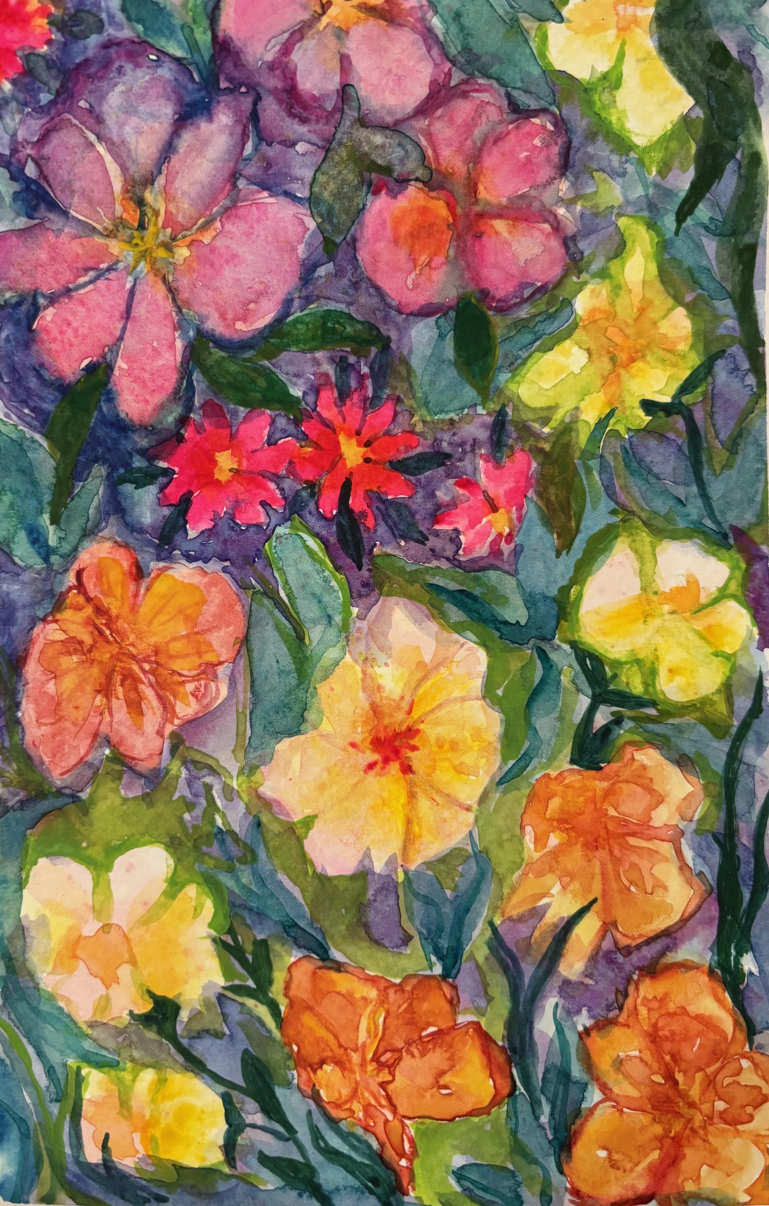 Floral painting - image 1 - student project
