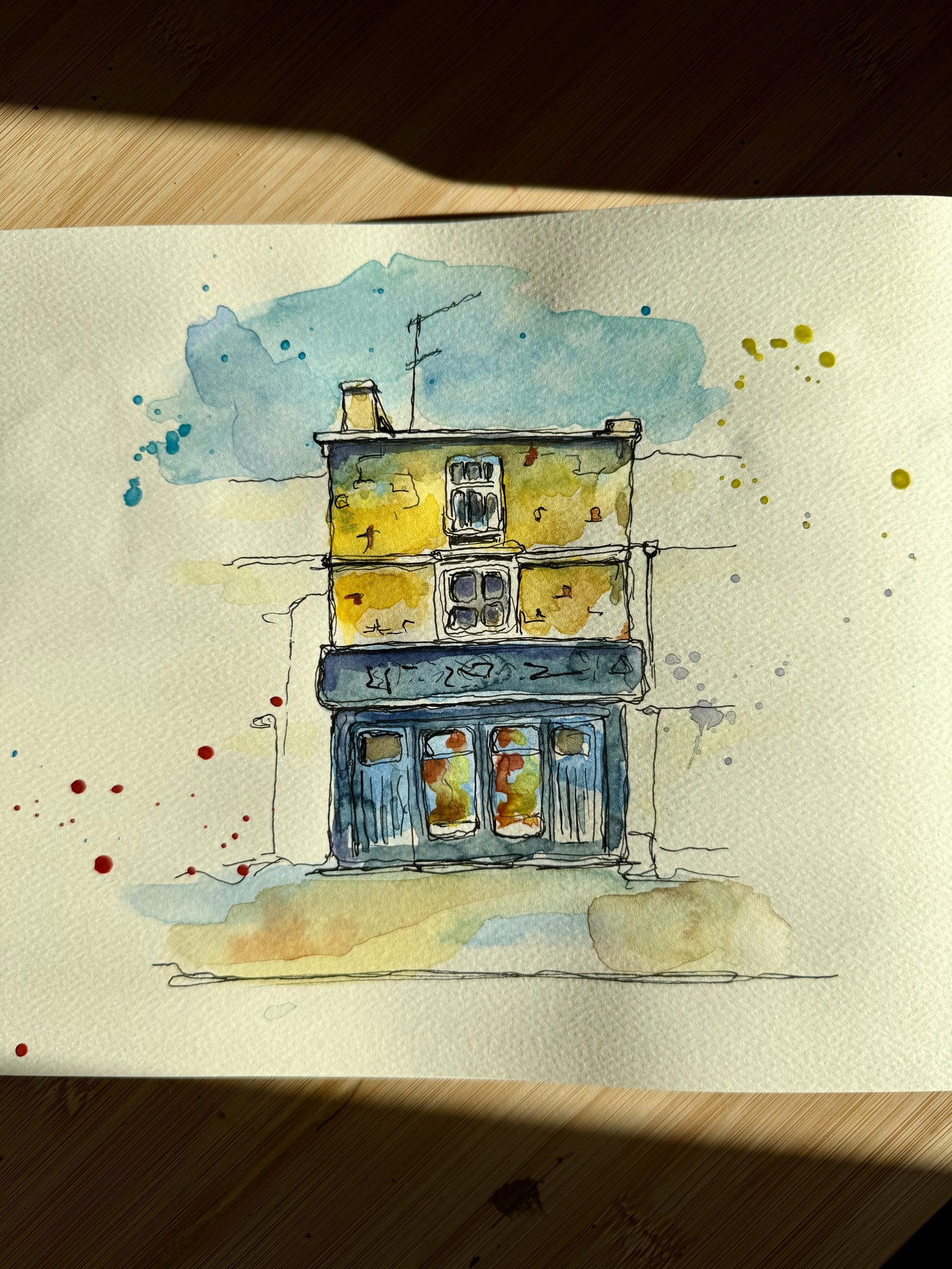 Urban Sketch: Bookshop - image 1 - student project