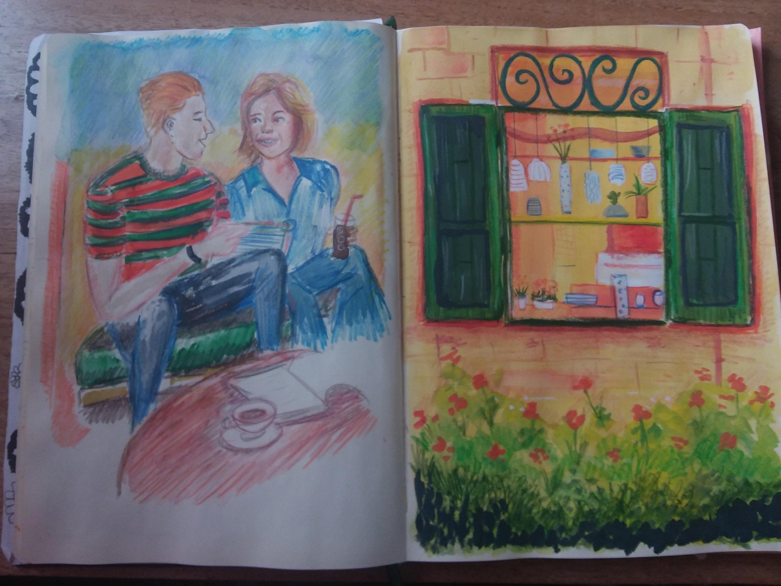 Gouache and pencil drawings - image 1 - student project
