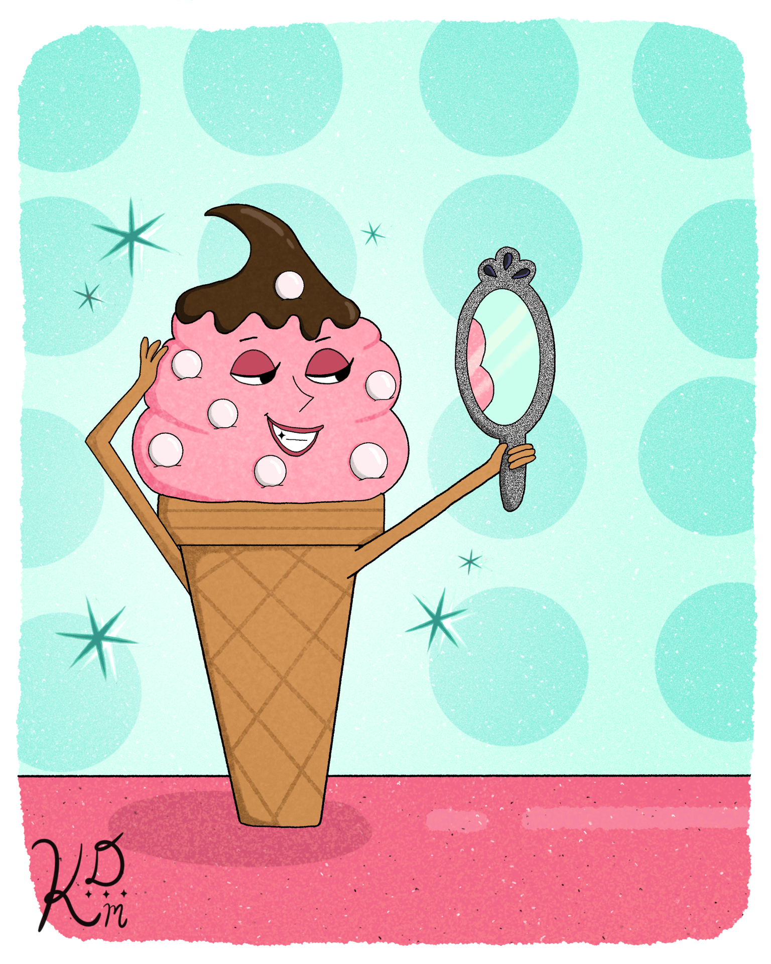 50s Ice Cream Character - image 2 - student project
