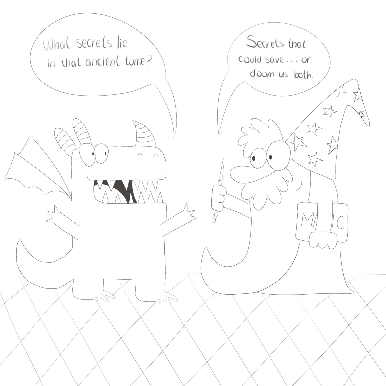 the wizard and the dragon - image 1 - student project