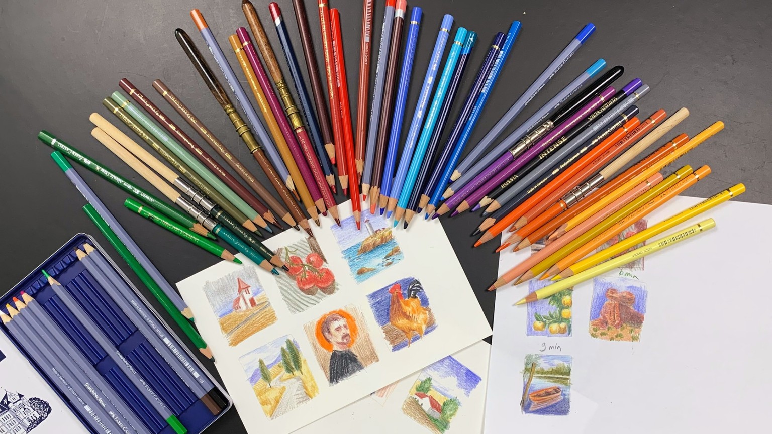 5 Minute Sketches in Colored Pencils - image 1 - student project