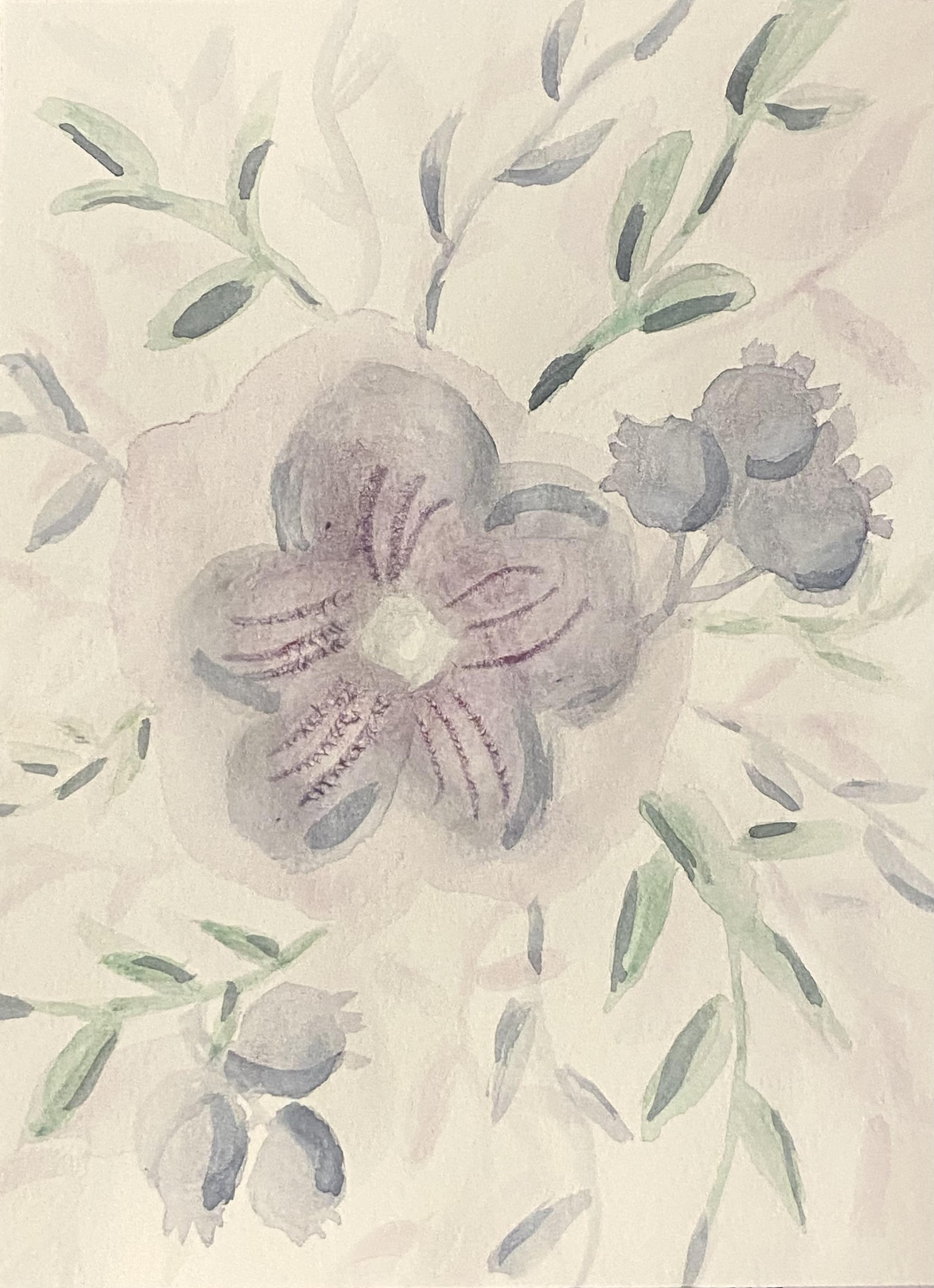 Watercolor Floral Composition - image 1 - student project