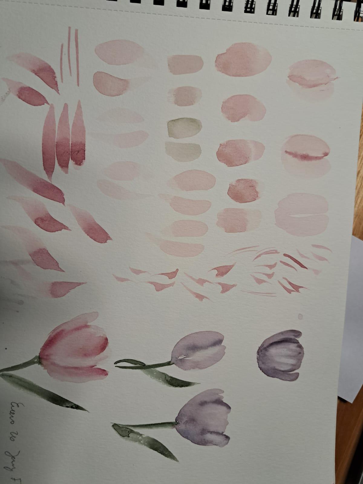 Practicando texturas en tulipanes - image 3 - student project