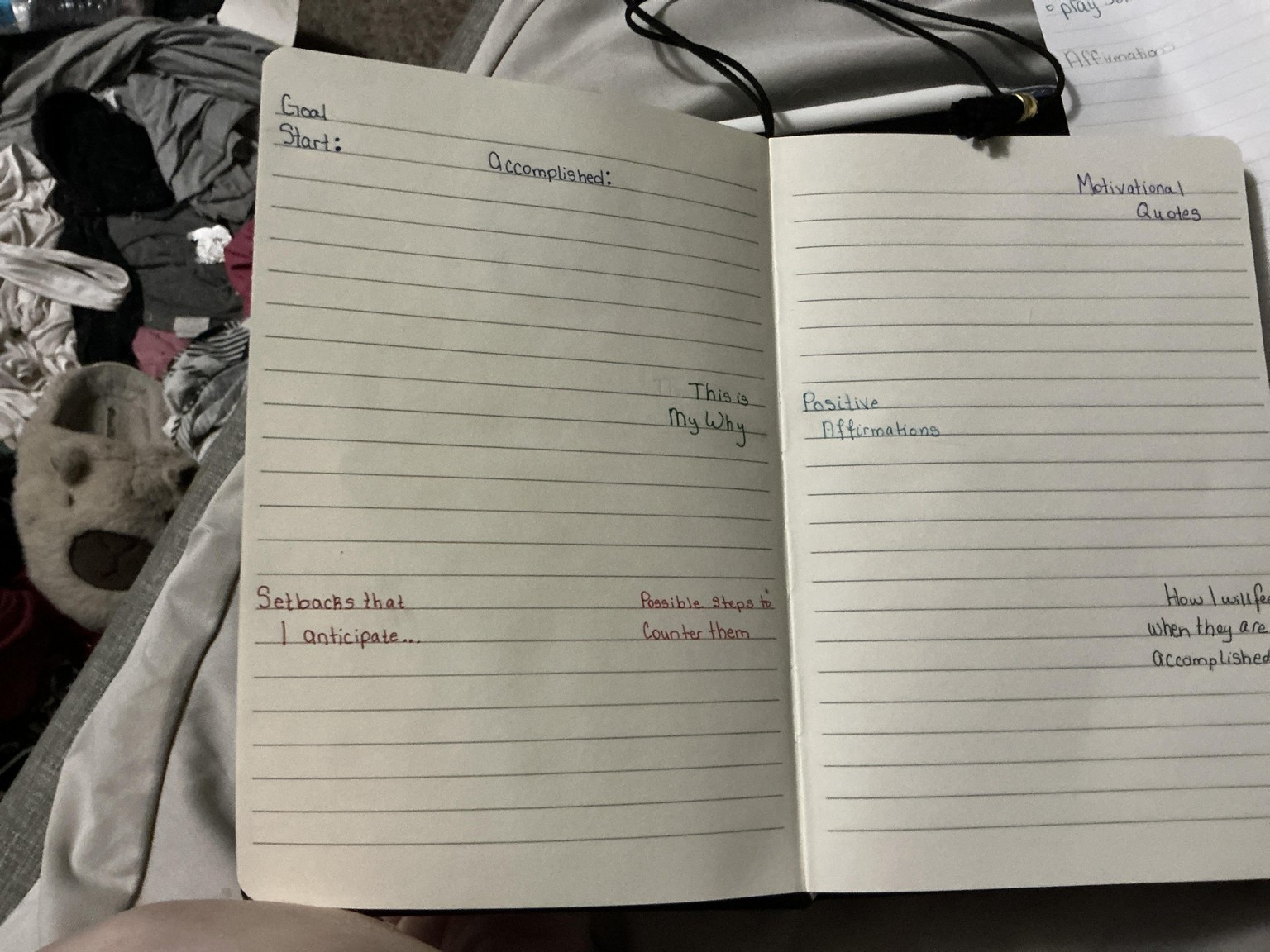 My journal to Just Begin my goals - image 1 - student project
