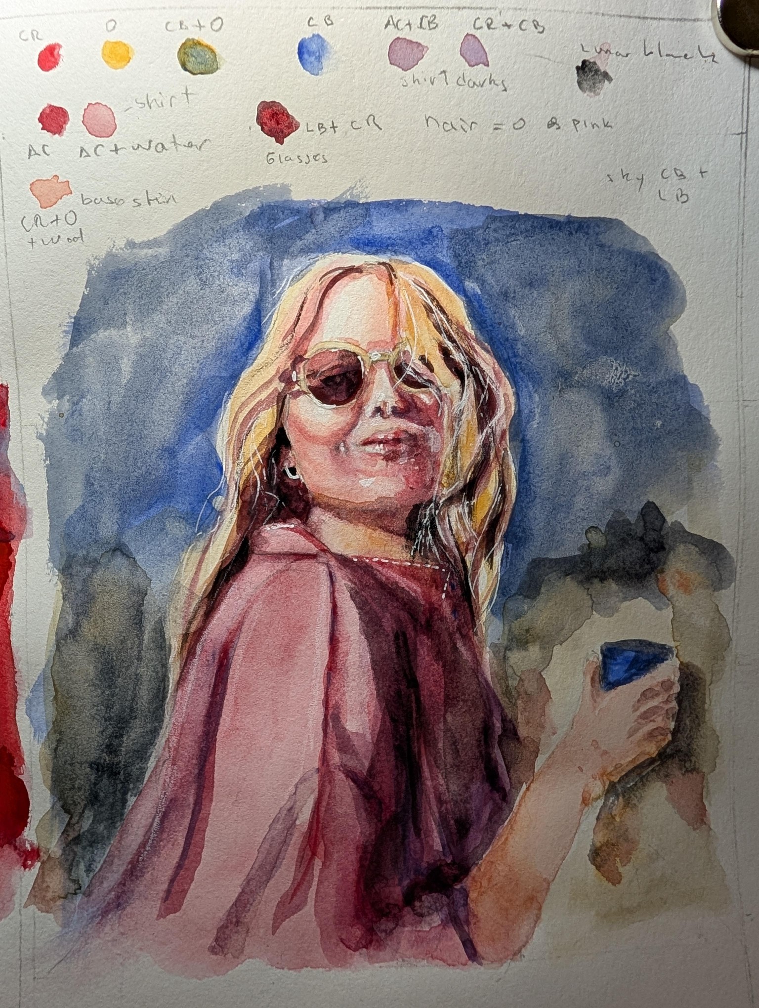 Watercolor Portrait Challenge: 4 of 5 Faces - image 3 - student project
