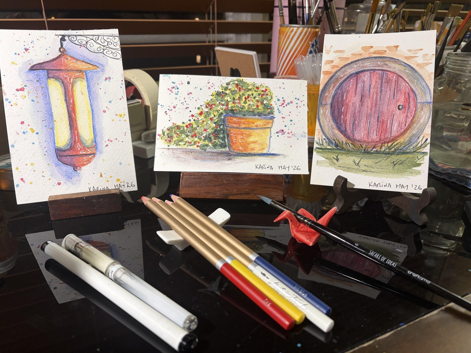 Acquainting myself with Watercolor Pencils - image 1 - student project