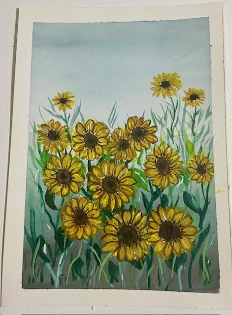 Floral Garden in Gouache - image 2 - student project
