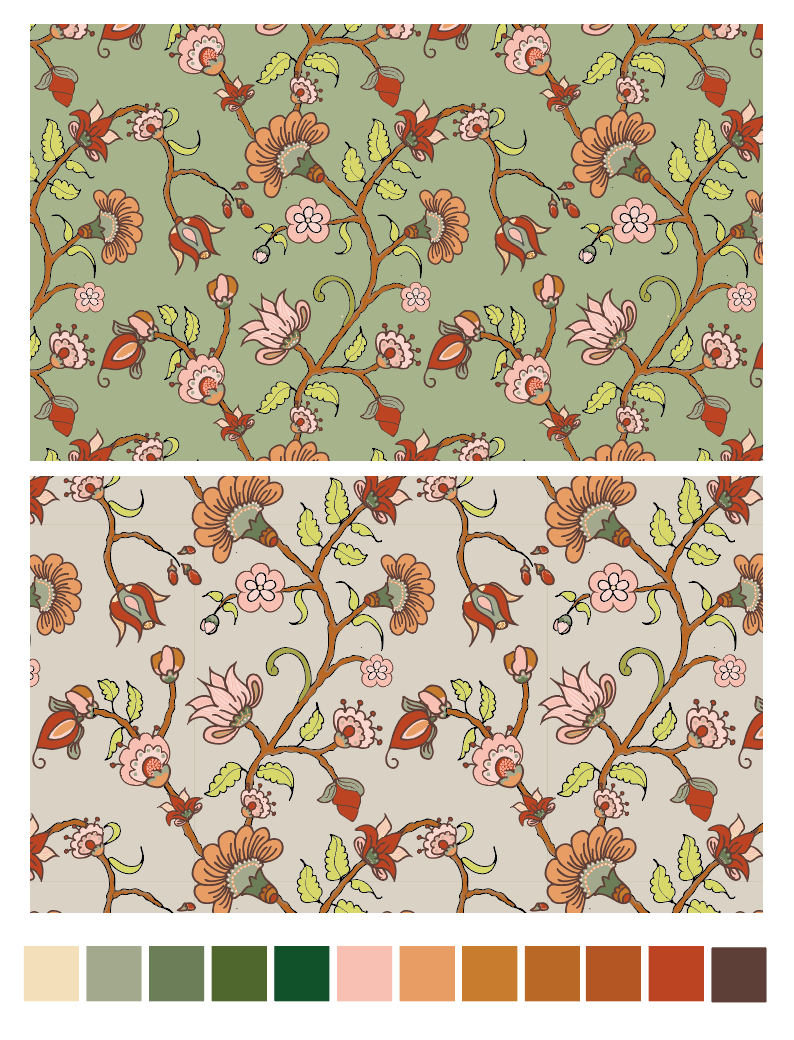 Trailing Indian Floral - image 1 - student project