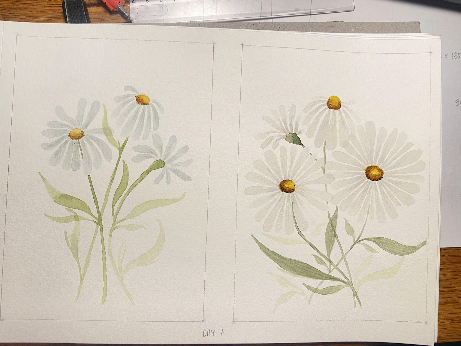 15 days of watercolor florals - image 8 - student project