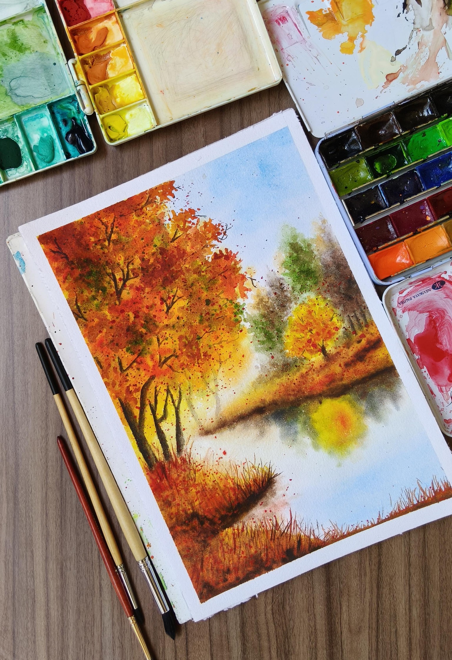 Seasons in Watercolors. .!!! - image 1 - student project