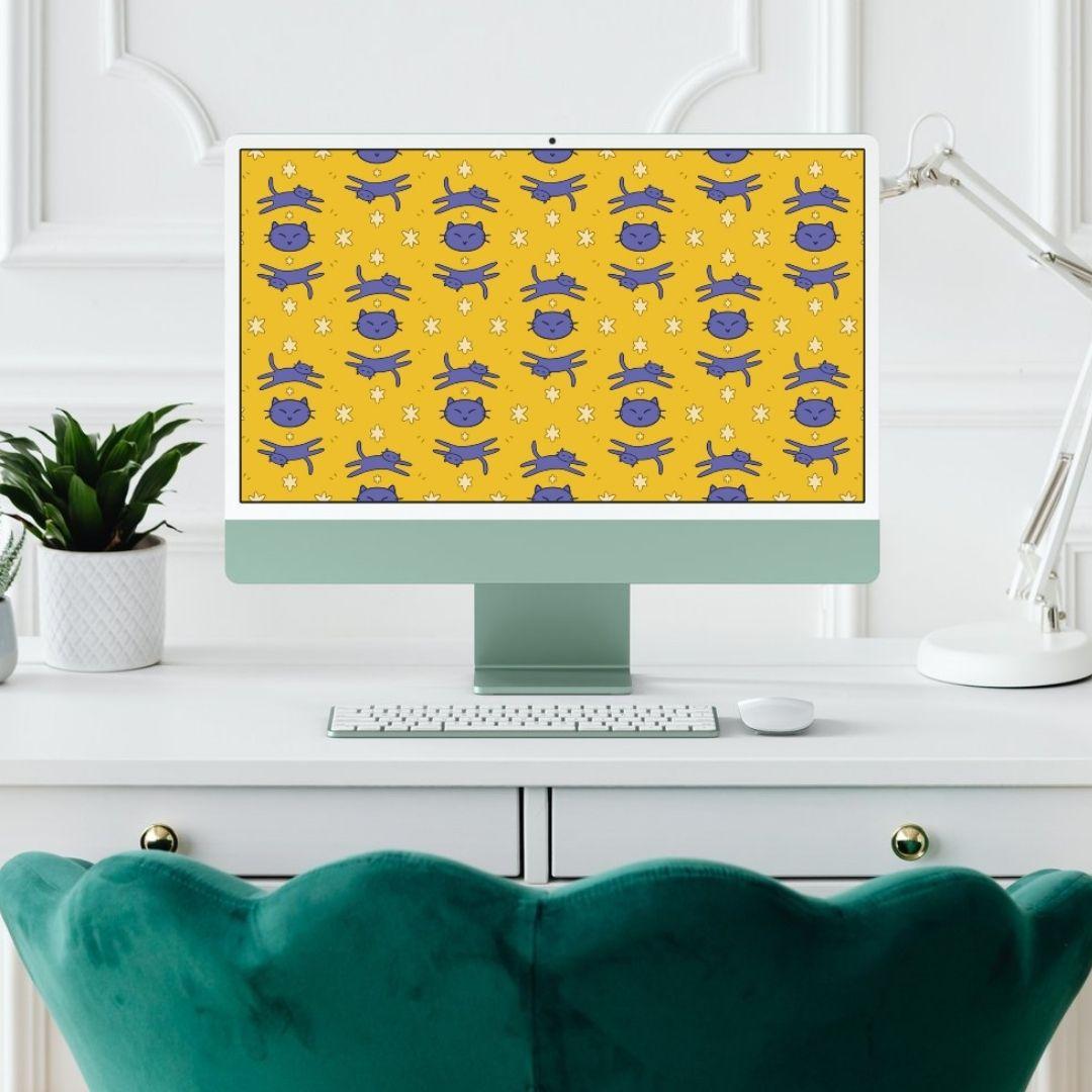 Cute Cat Pattern! 😽 - image 2 - student project