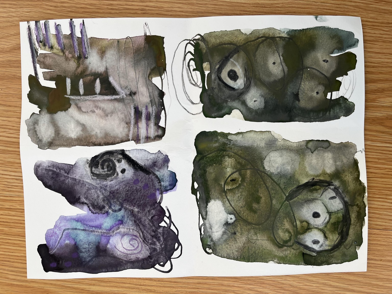 Graphite watercolors - image 1 - student project