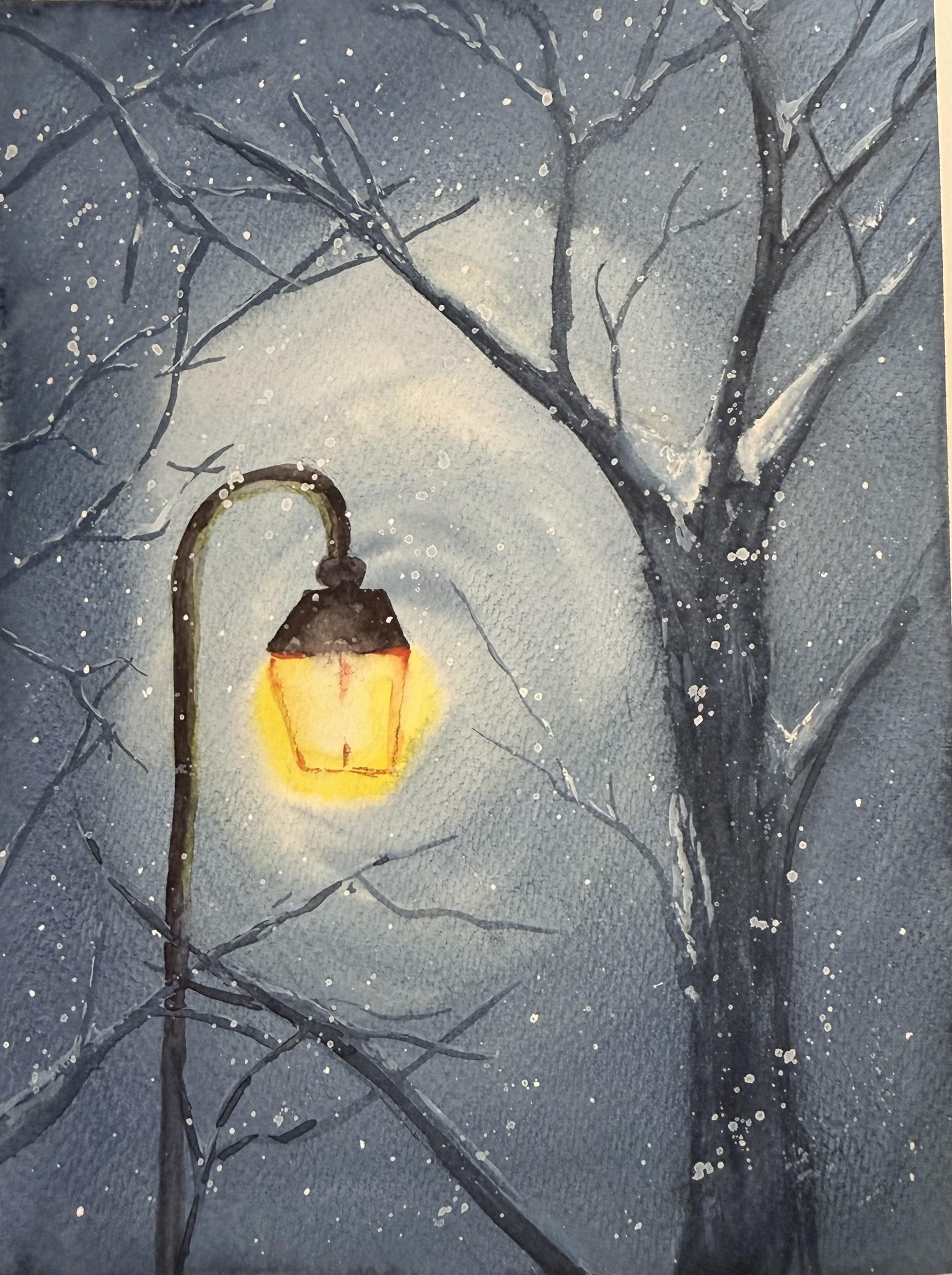 Winter Scene w/ Lamp - image 1 - student project