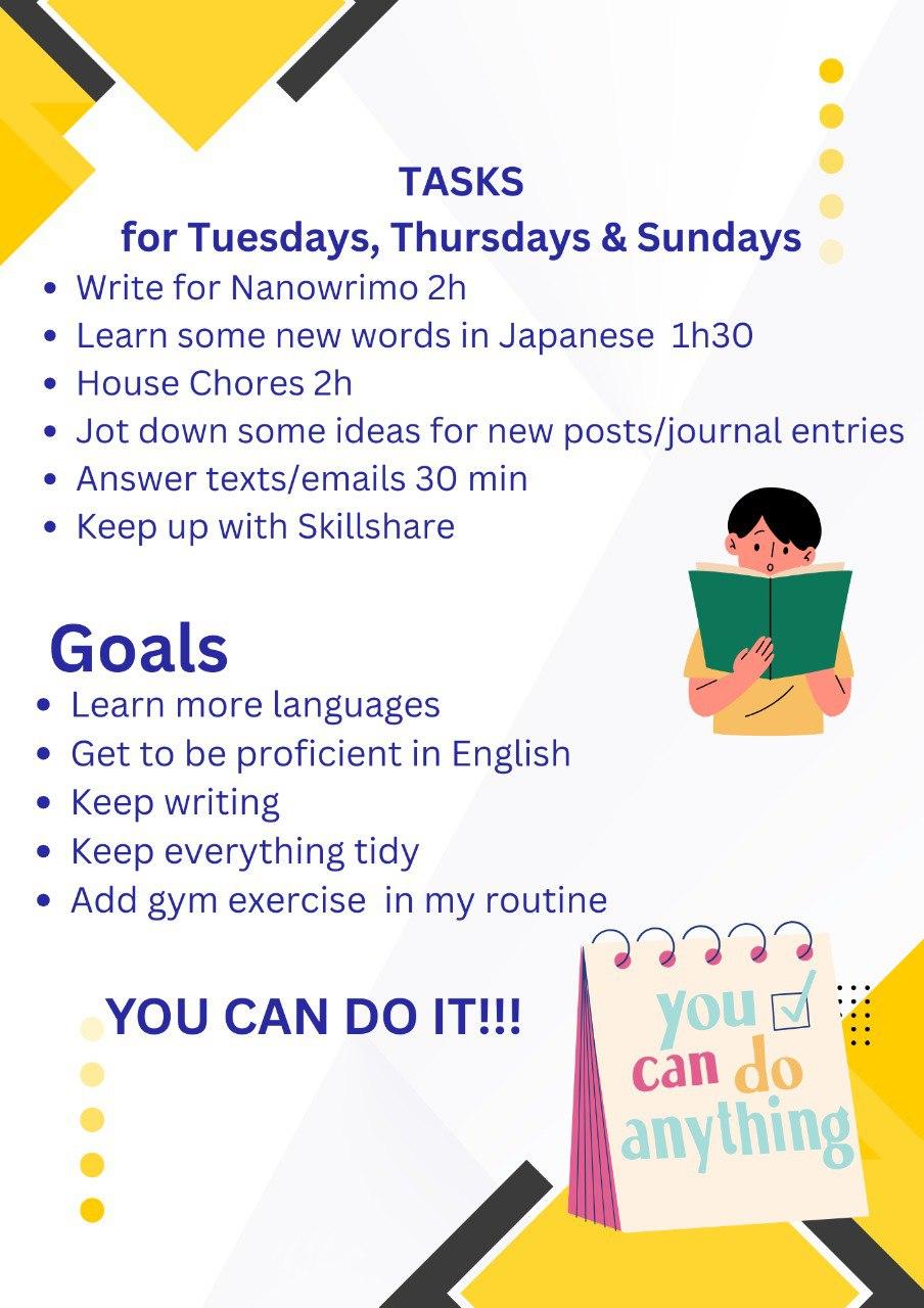 To do list + goals - image 1 - student project