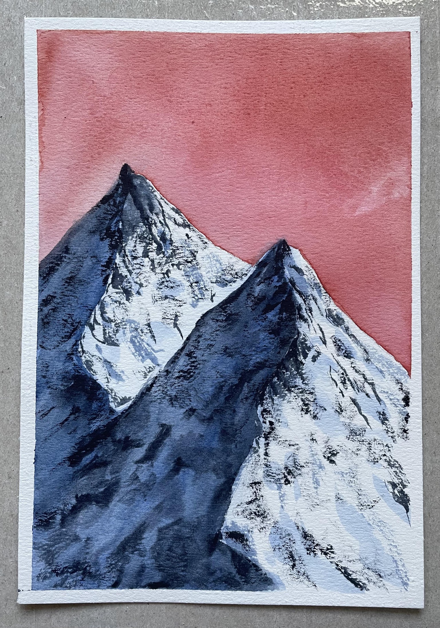 Watercolor Mountains - image 2 - student project
