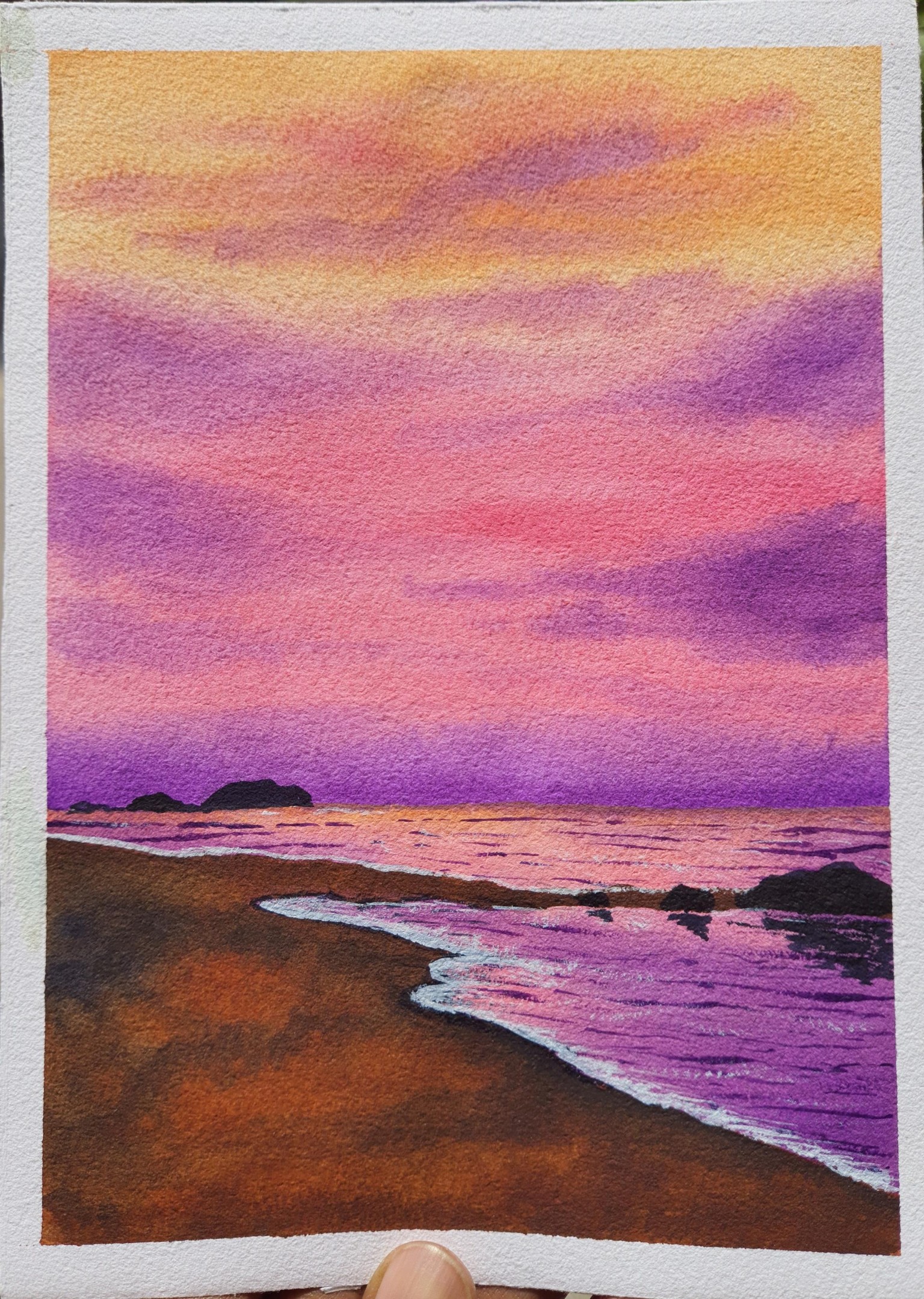 30 Days of Beautiful Watercolor Skies. . !!! - image 15 - student project