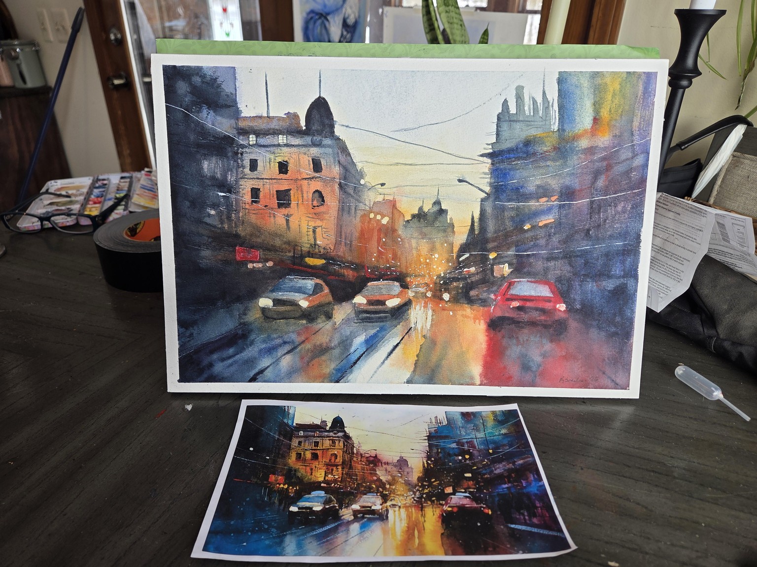 Cityscape in the Rain - image 1 - student project