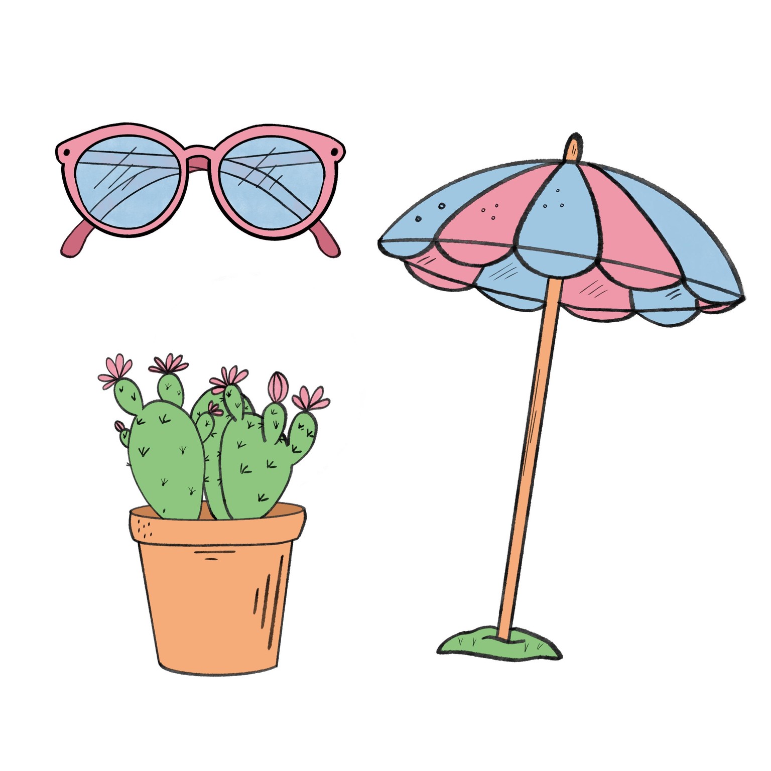 Summer stickers - image 1 - student project