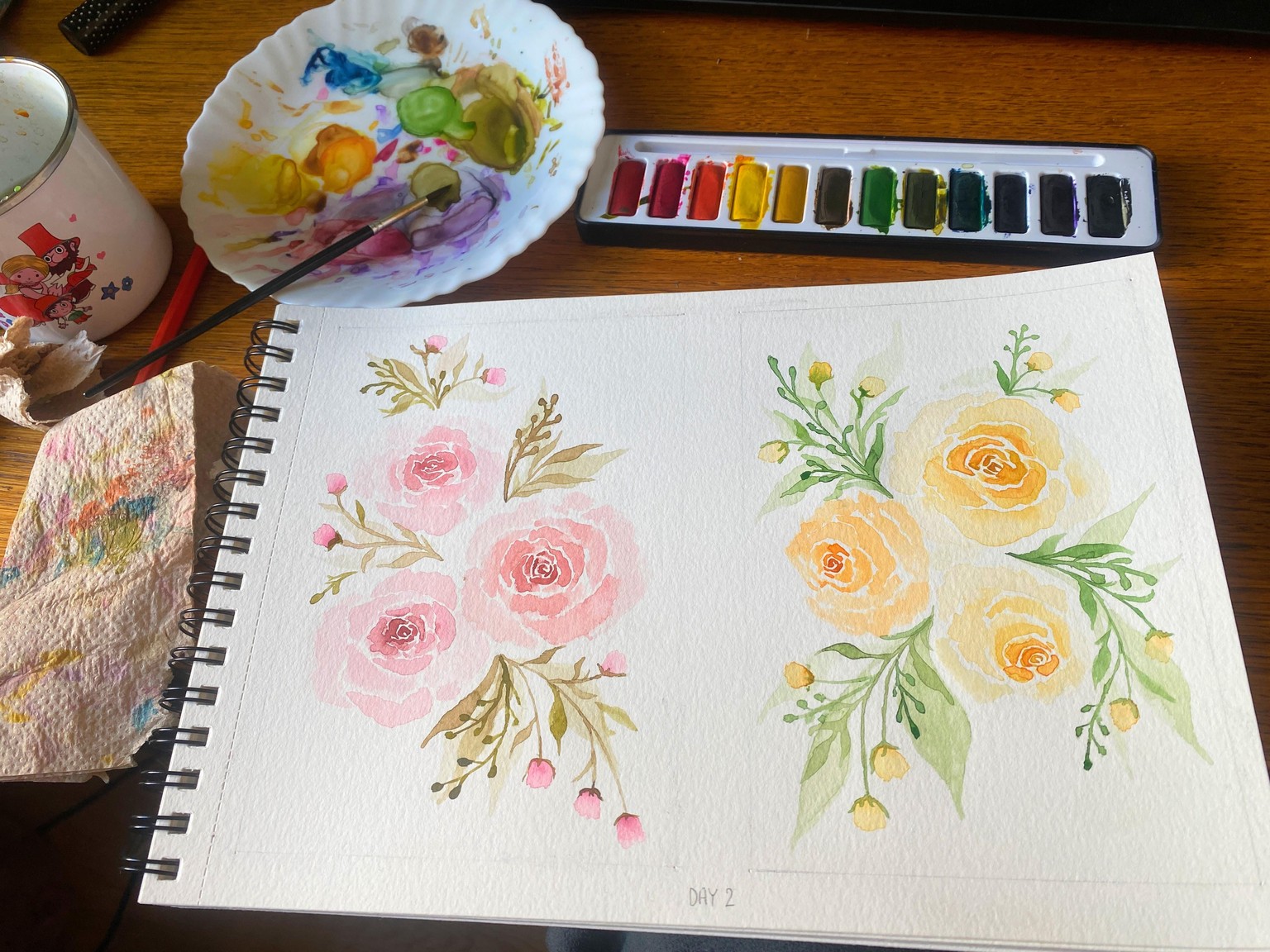 15 days of watercolor florals - image 2 - student project