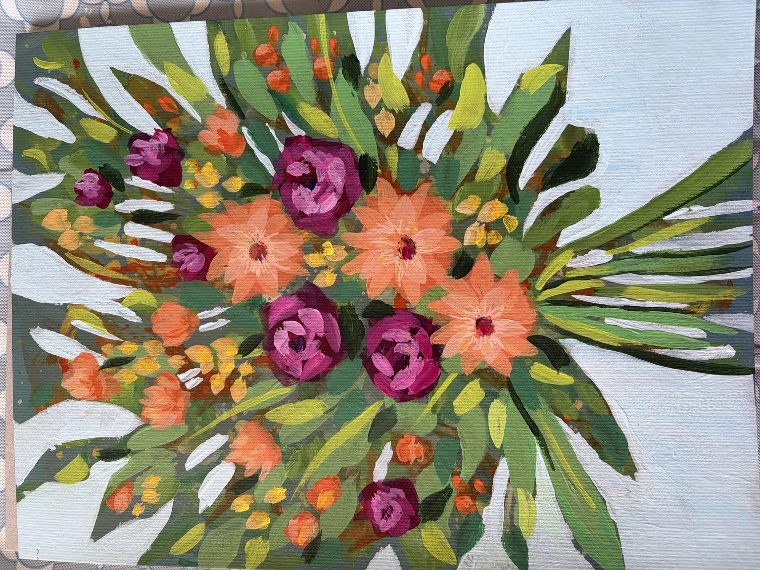 Abstract floral bouquet - image 1 - student project