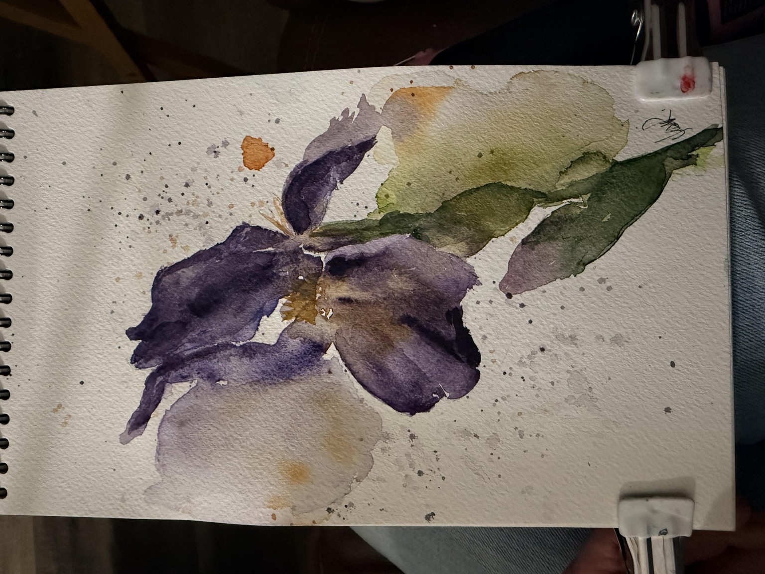 Loose watercolor flowers - image 4 - student project