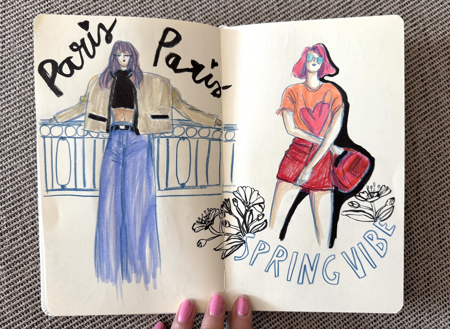 Fashion Figures Sketchbook Project - image 6 - student project