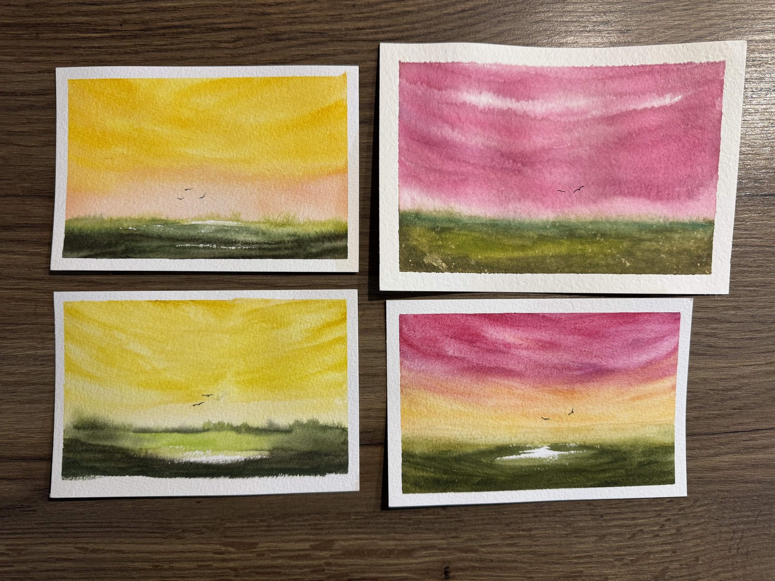 Colorful Watercolor Skies - image 1 - student project
