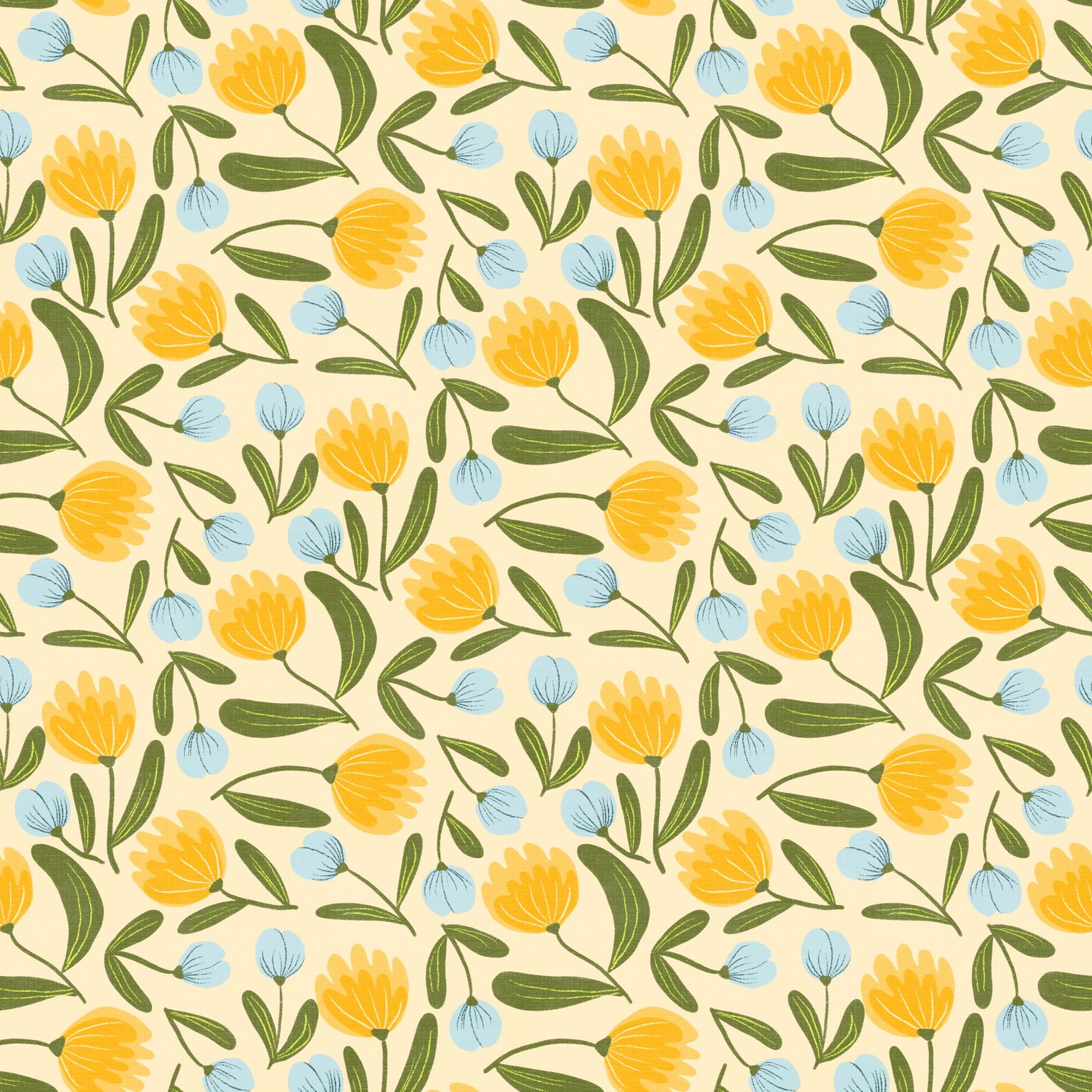 Jo’s folk floral pattern - image 1 - student project