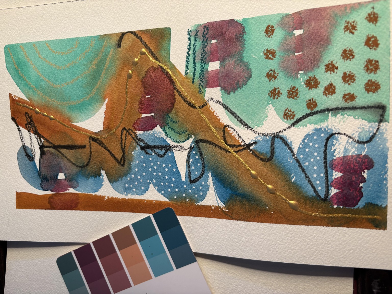 I do love some abstract watercolor! - image 2 - student project