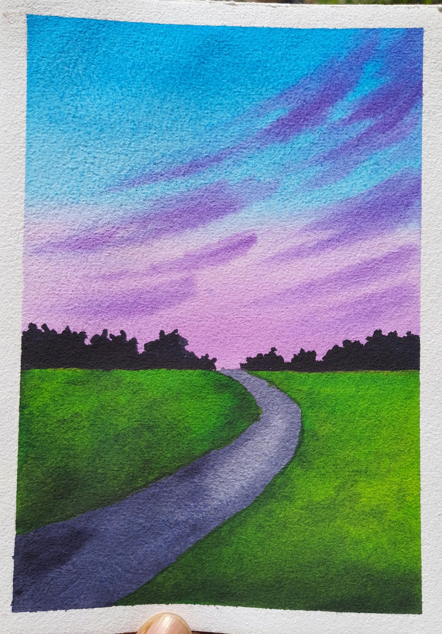 30 Days of Beautiful Watercolor Skies. . !!! - image 8 - student project