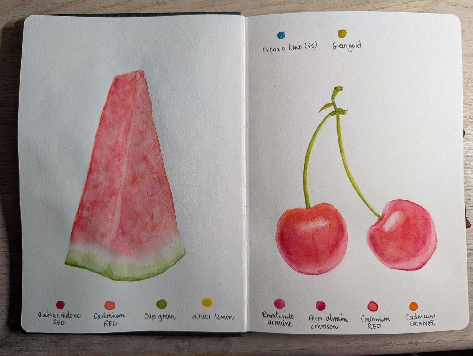 Sketchbook fruit studies - image 1 - student project