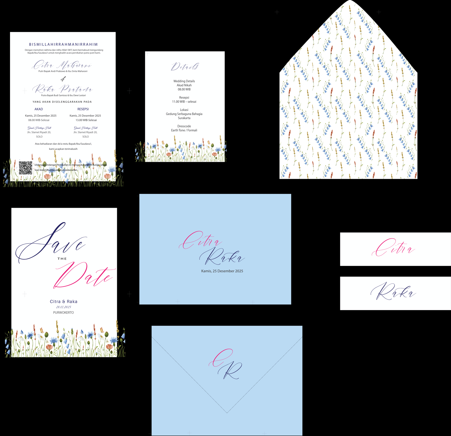 Citra and Raka Invitation Design - image 1 - student project