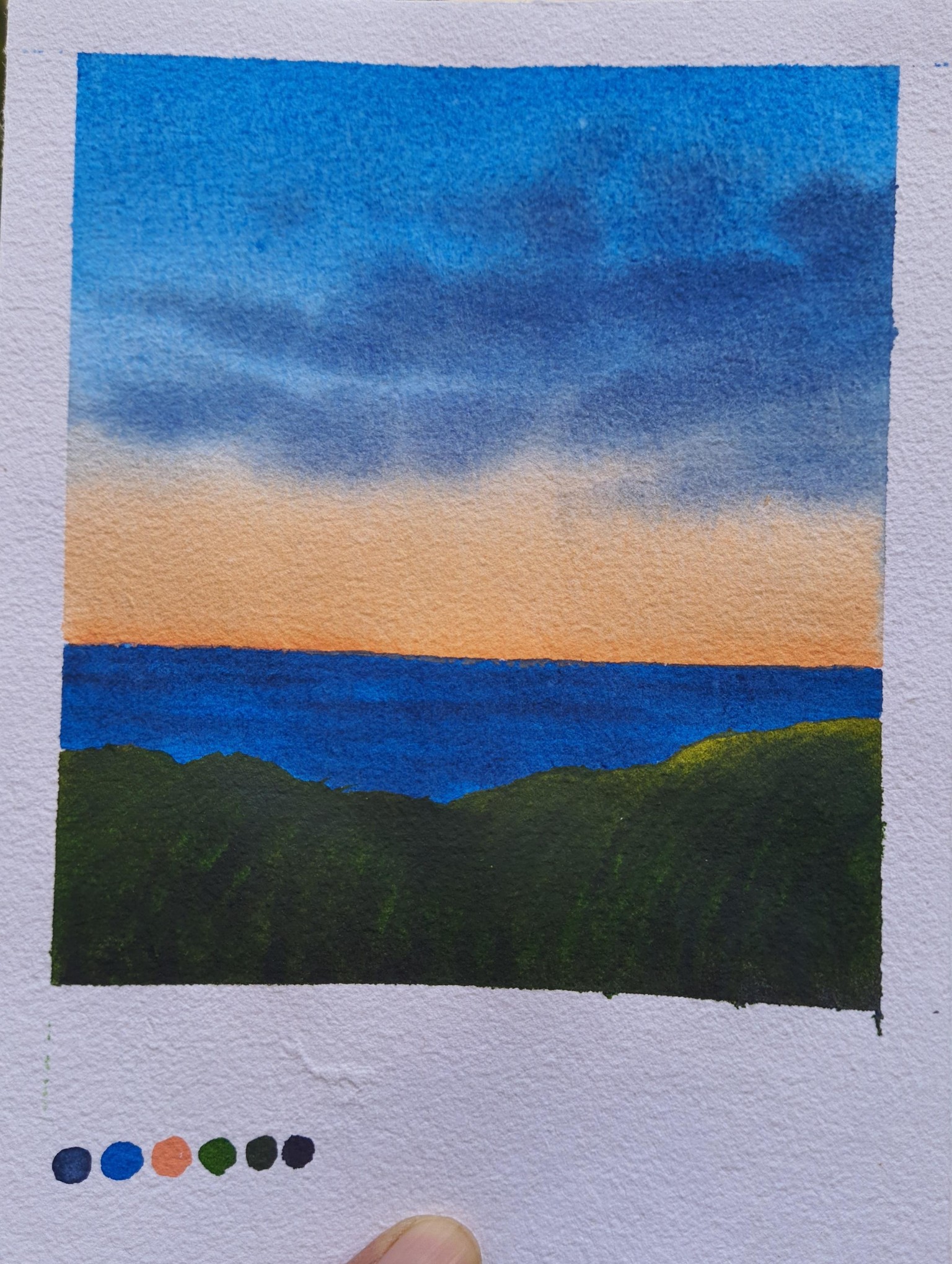 30 Days of Mini Watercolor Landscapes. .. !!! - image 17 - student project