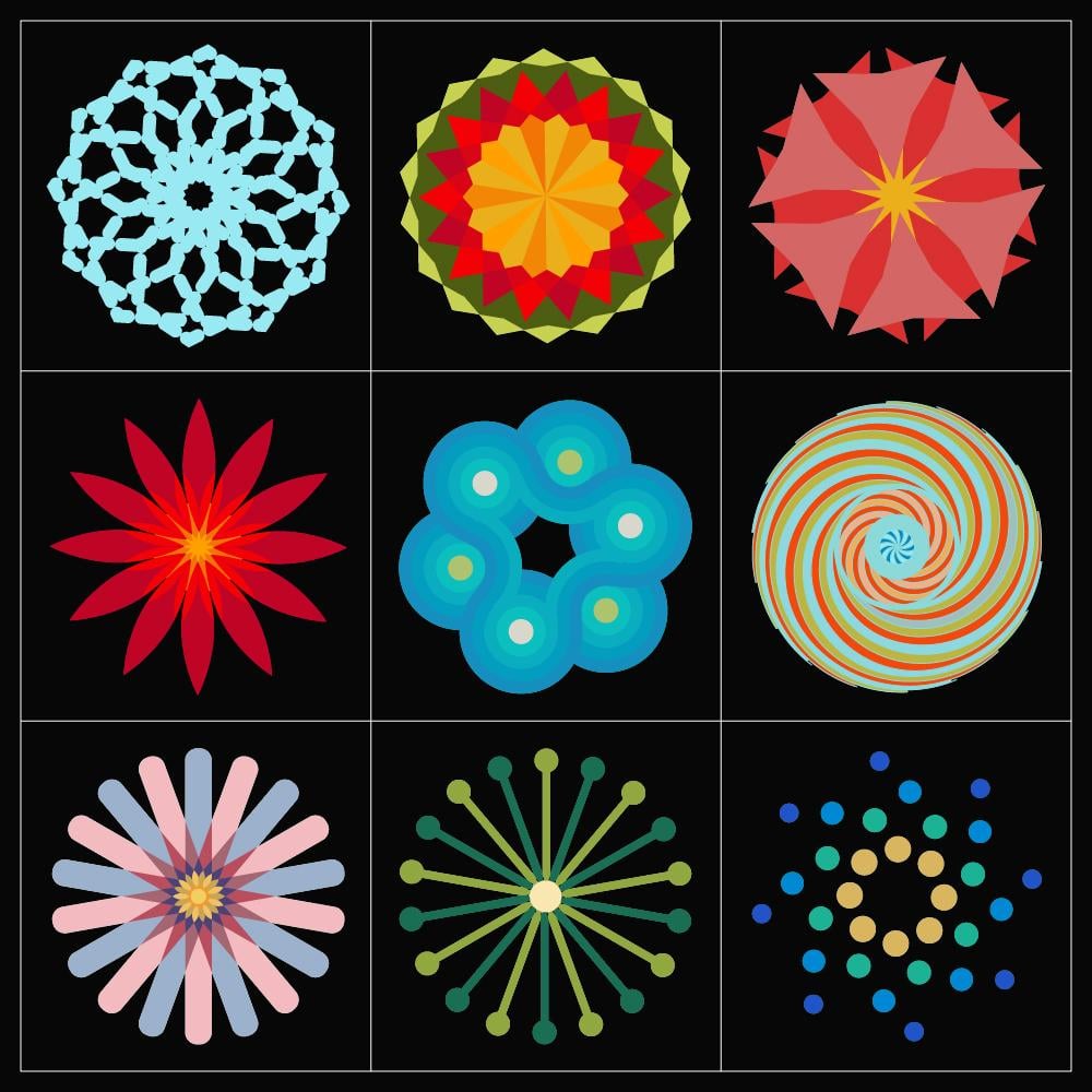 Colorful Circular Shapes - image 2 - student project