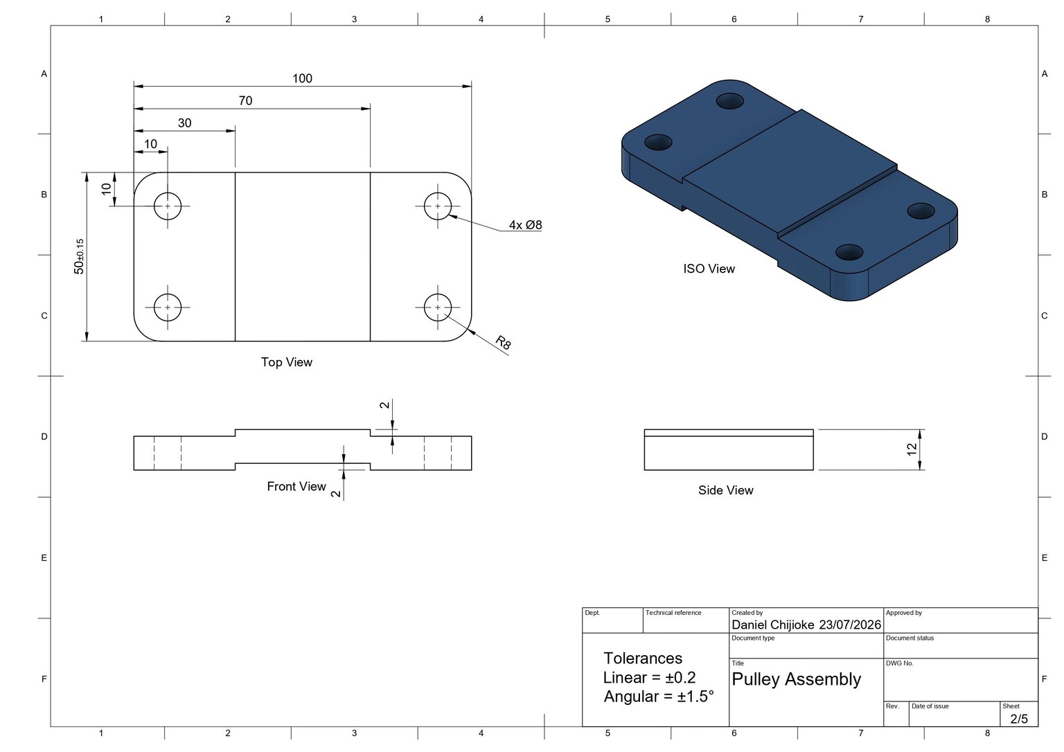 Pulley Assembly - image 7 - student project