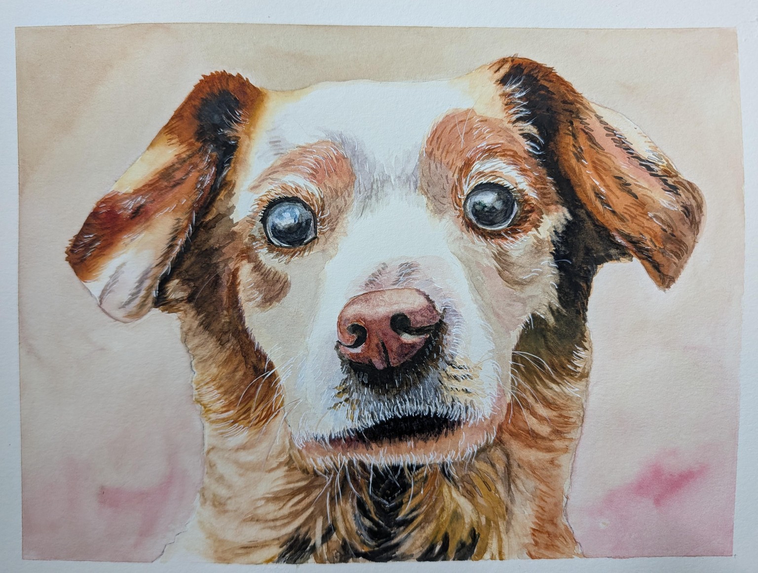 Realistic Dog in Watercolor with Krzysztof - image 1 - student project