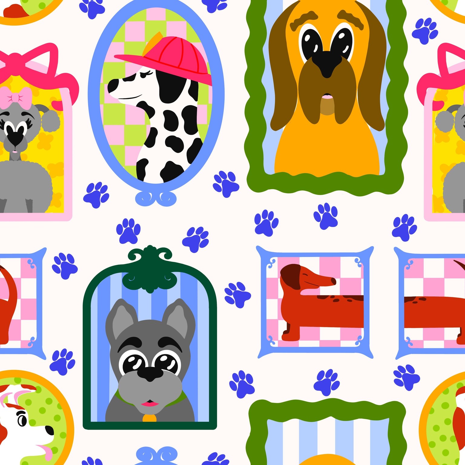Framed Illustration Pattern - image 3 - student project