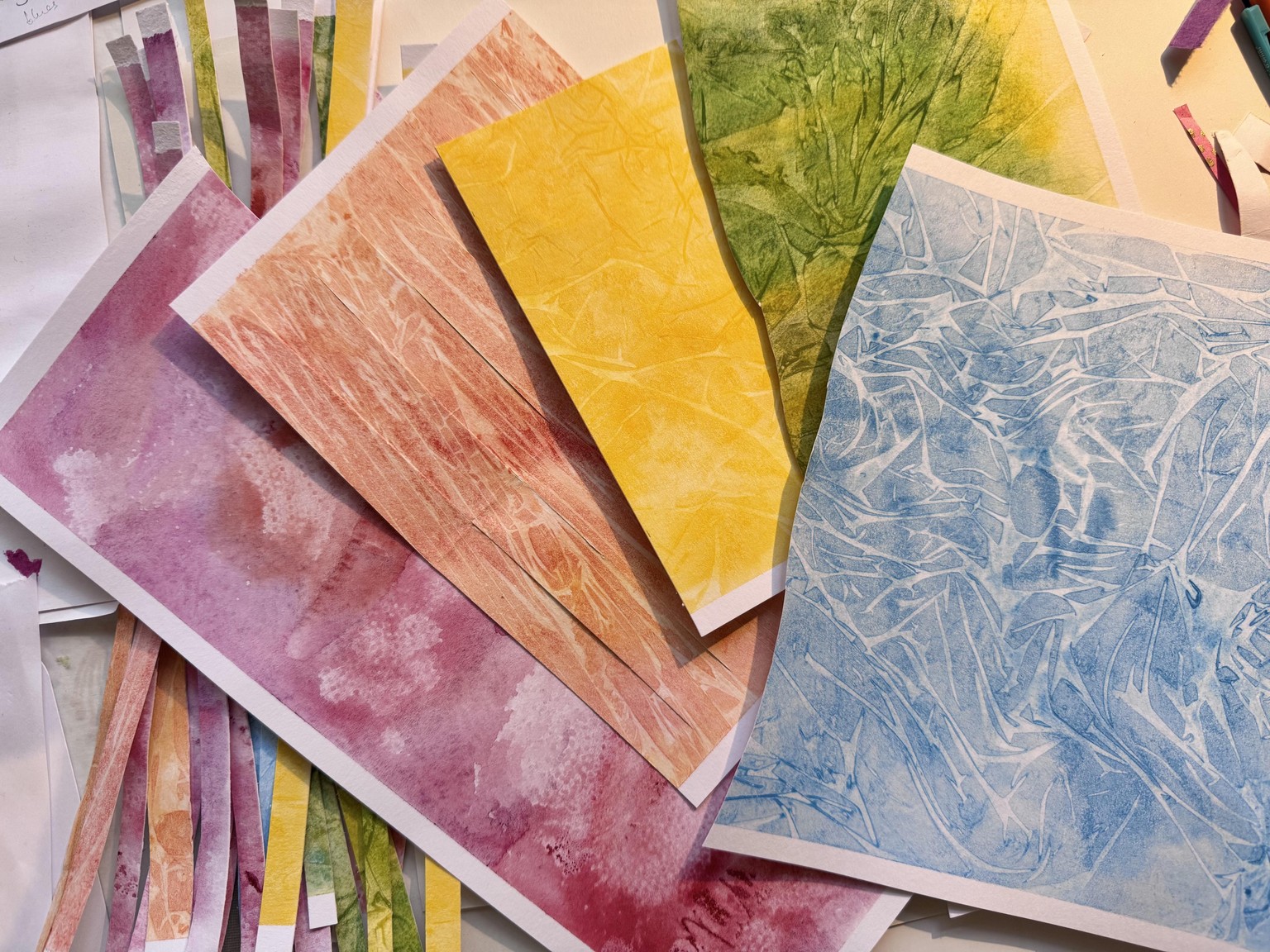 Woven watercolour fun - image 2 - student project