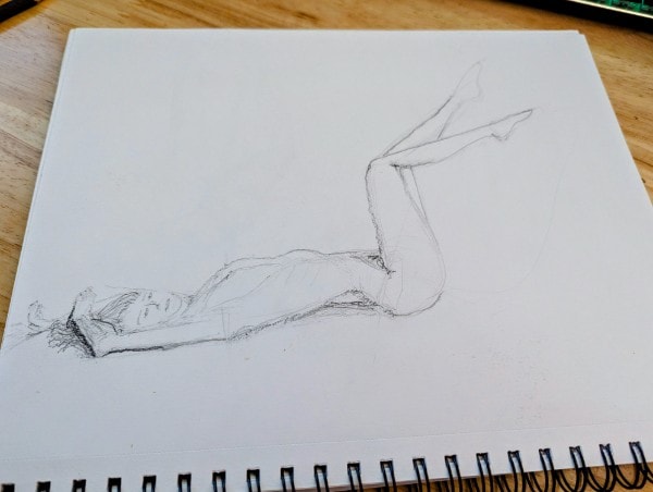 Beginning figure drawing - image 2 - student project