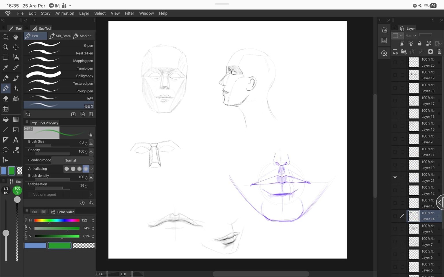 Facial Features Exercise - image 2 - student project