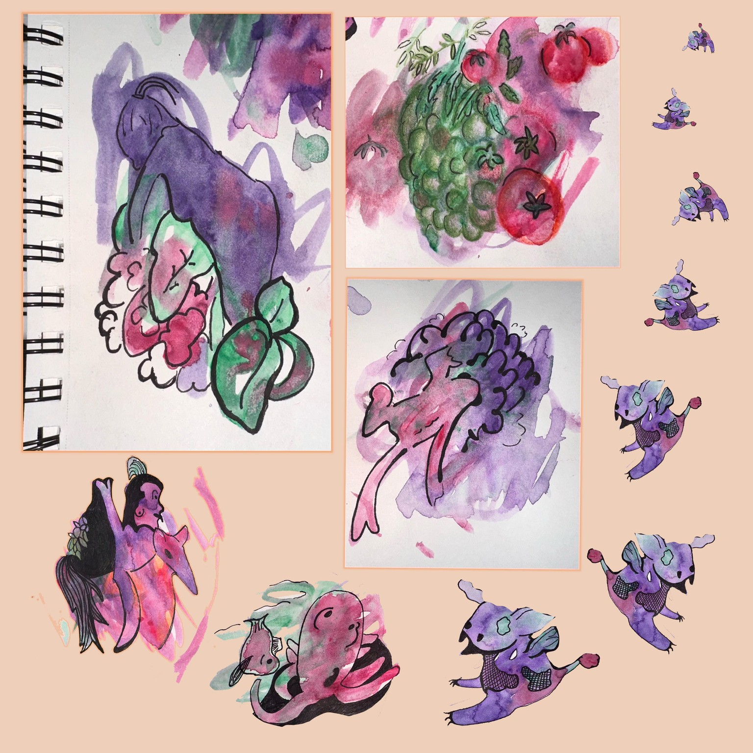 Jen's Watercolor Projects - image 8 - student project